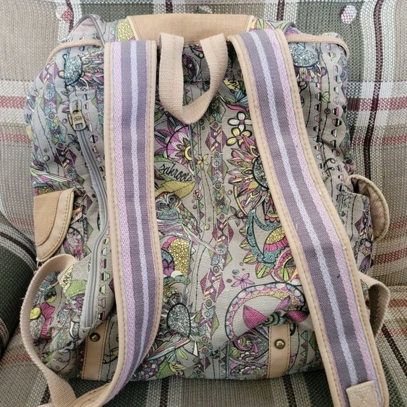 SakRoots Floral Backpack Cute Casual Outdoors Pockets Radiant All Over Print - Picture 2 of 9